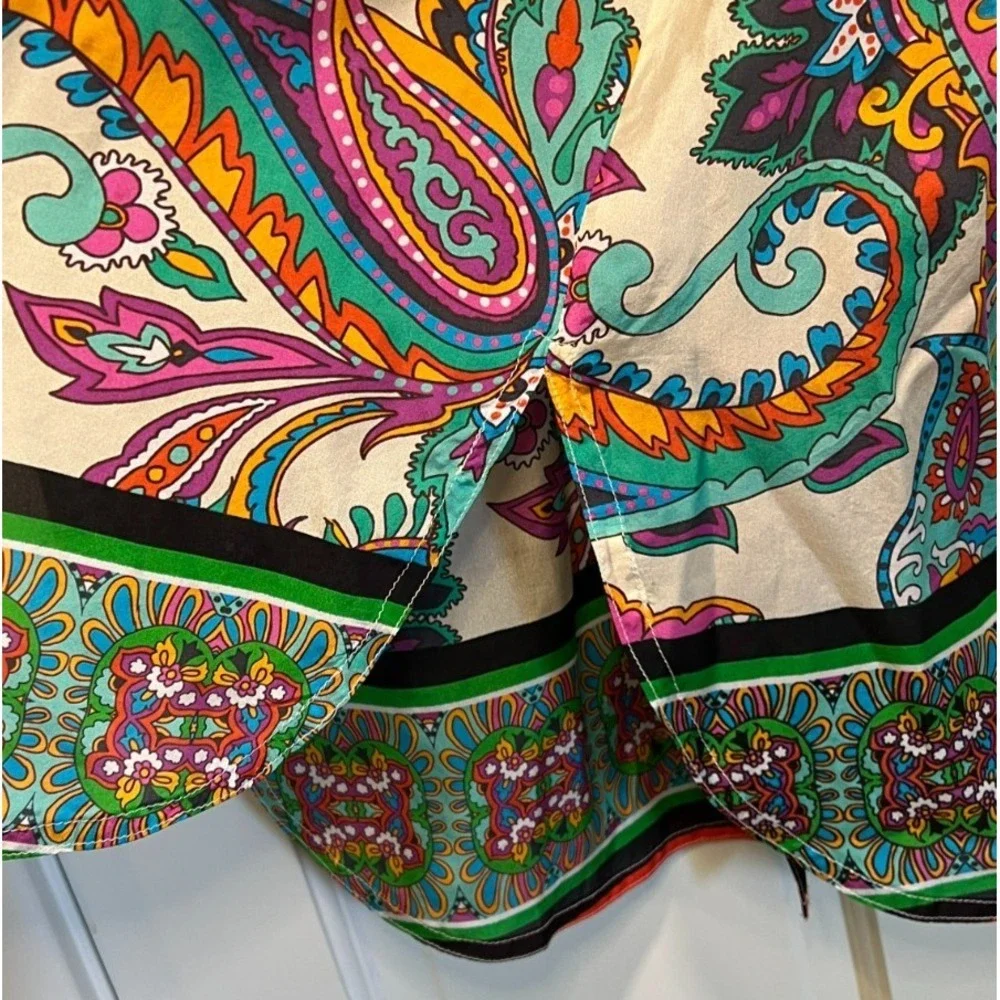 Johnny Was Delia Tunic Color‎ 100% Silk RN 1 49414 Style R25624-7 SZ Small BOHO